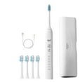 thumbnail image 1 of Wovilon USB Charging Toothbrush, Toothbrush With 4 Brush Heads, Smart 5-ModesTimer Toothbrush IPX7, 1 of 9