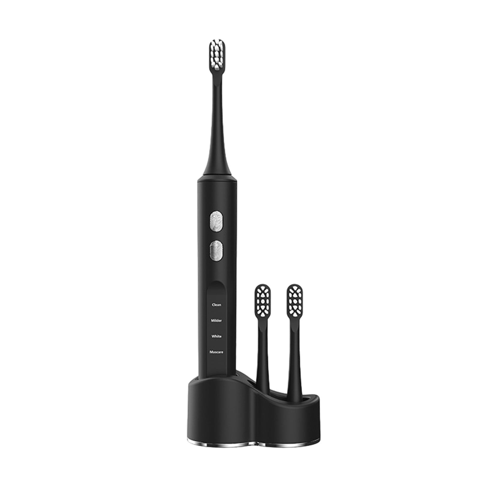 Wovilon USB Wireless Charging Toothbrush, Toothbrush With 2 Brush Heads, Smart 4 Modes Toothbrush IPX7 Water Proof