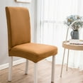 thumbnail image 1 of Wovilon Universal Fit Elastic 20" Chair Cover, Solid Color Brushed High Elastic Slipcover, Breathable Stretch Seat Protector for Dining Room, Stylish Removable Cover for Office Restaurant, 1 of 4