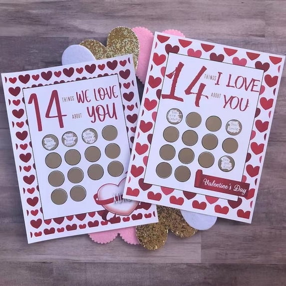 Wovilon Valentine Scratch Off Print Valentine’s Day Scratch-Off 14 Things To With Options