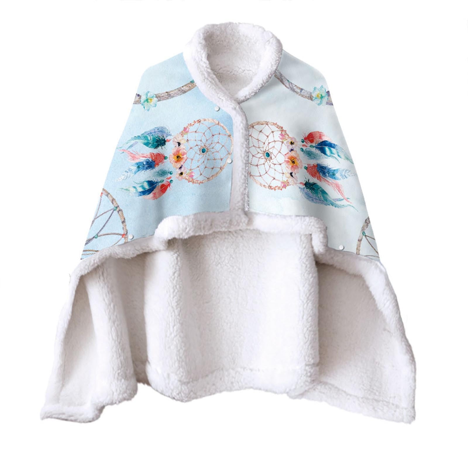 Wovilon Variety Of Magic Blanket Wearable Cloak Lazy Blanket Double Blanket Catch