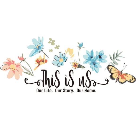 Wovilon Wall Stickers Murals For Bedroom, Living Room, Bedroom Diy Suower And Butterfly Wall Decal For Bedroom Living Room Bathroom