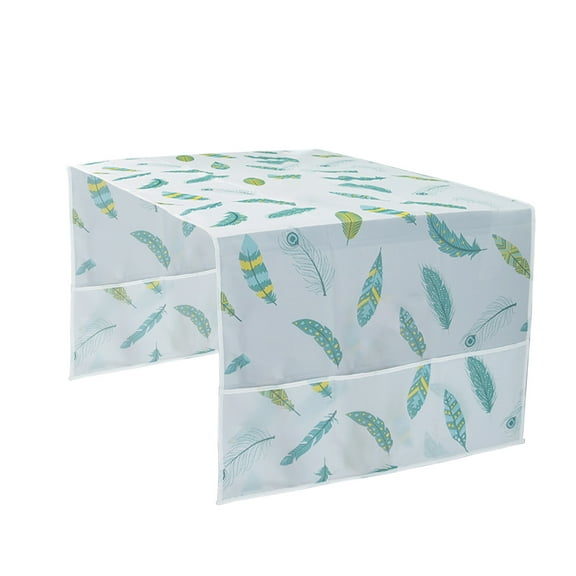 Wovilon Washing Machine Cover Dust-Proof And Oil-Proof Dryer Top Cloth With Side Storage Bag Cotton Linen Kitchen Refrigerator Appliance Protection Cover Home Tool Kit Tools & Home Improvement