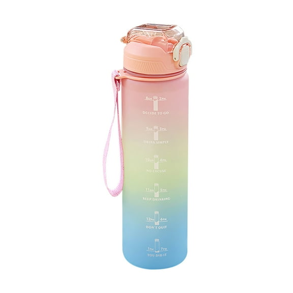Wovilon Water Bottle With Time Marker, Bpa Free & Frosted Tritan Plastic, Fast Flow & Leak Proof Flip Lid, Best Choice For Cycling, Running, Camping Or Office Work