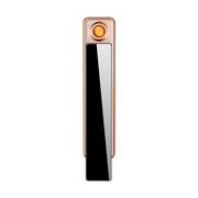 Wovilon Windproof USB Lighter, USB Rechargeable Lighter, Plasma Lighter, Windproof Flameless Lighter, Pocket Metal Lighter Box