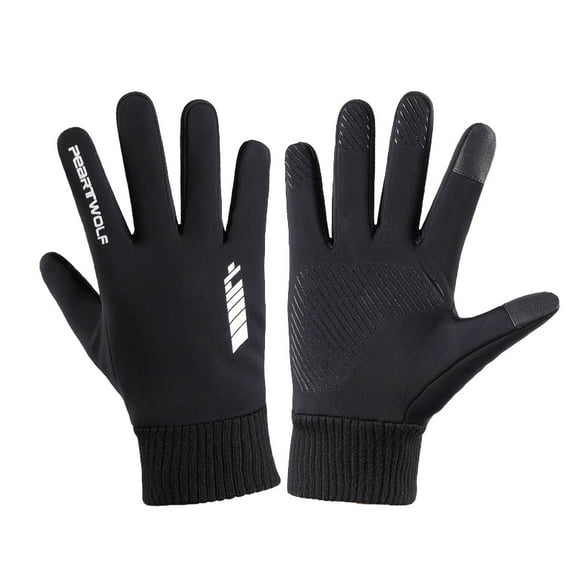 Wovilon Winter Gloves Anti-Slip Gloves Warm Touchscreen Gloves Windproof Gloves Men and Women Winter Touch Screen Non-Slip Gloves