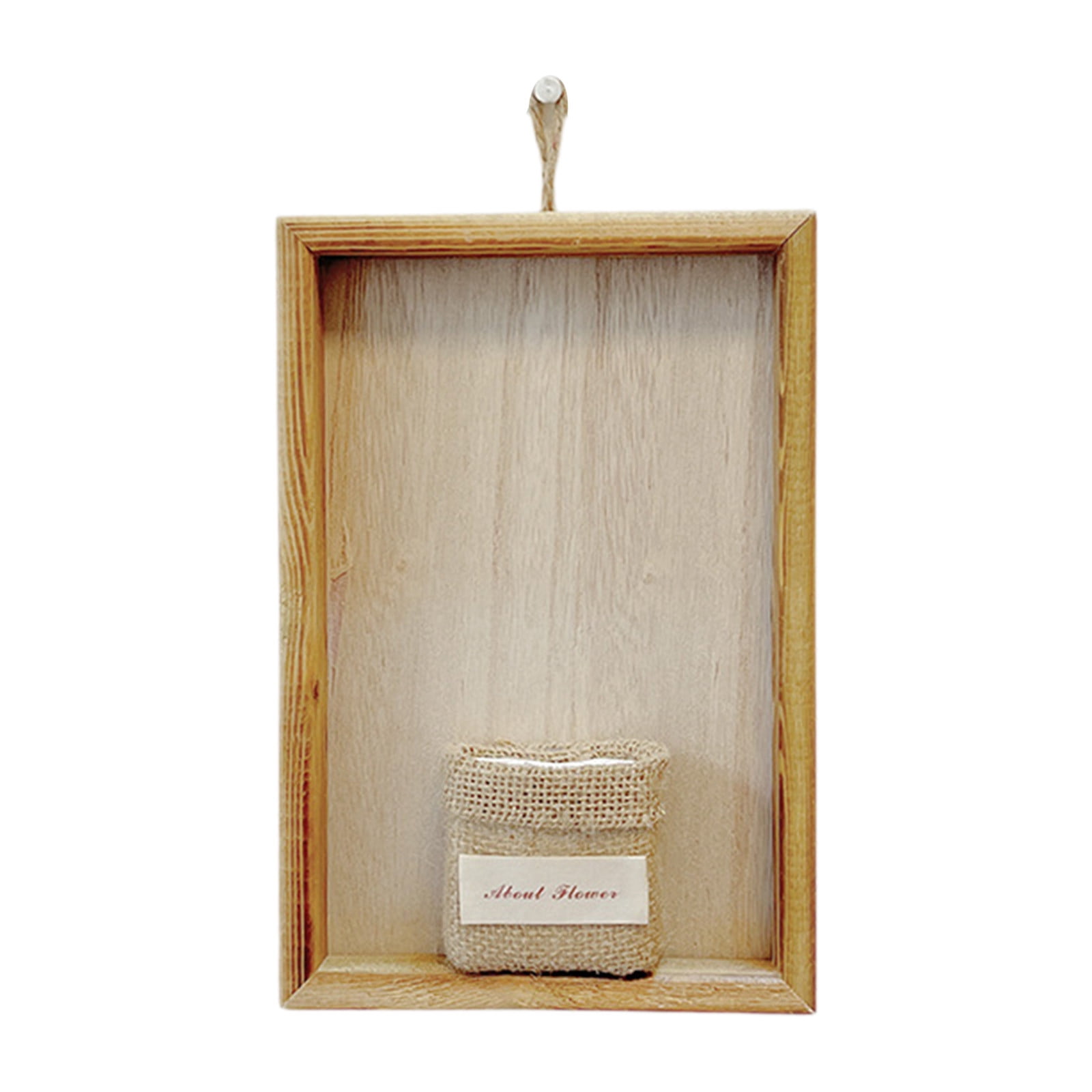 Wovilon Wooden Rectangular Photo Frame Hanging Decorations High Class ...