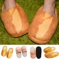 thumbnail image 1 of Wovix Adult Autumn Winter Bread Shoes Warm Fuzzy Home Shoes House Slippers For Women Memory Foam Slippers Trendy Shoes Khaki L, 1 of 8