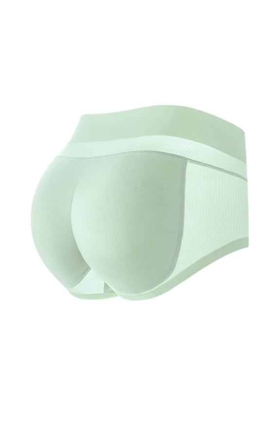 Butt Lifter Panties For Women Padded Underwear High Waist Padded Control Lace Boyshorts Shapewear Comfy Daily Light Green M