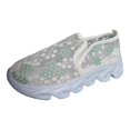 thumbnail image 1 of Wovix Fashion Sneakers for Women Floral Embroidery Breathable Sheer Mesh Lace Sneakers on Sneakers Platform Wedge Sneakers Dressy Casual Walking Shoes, 1 of 5