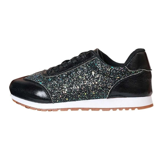 Wovix Flats for Women Lightweight Lace-Up Shoes for Women with Memory Foam Insoles Trendy Shoes Non-Slip Comfortable Sneakers Carnival