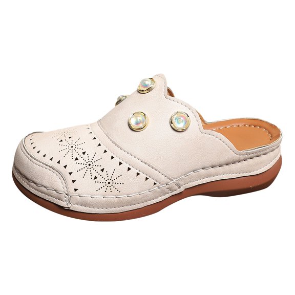 Wovix House Slipper For Women Clogs Mules Slip-On Closed Toe Comfortable Breathable Comfy Footwear Indoor Outdoor Shoes