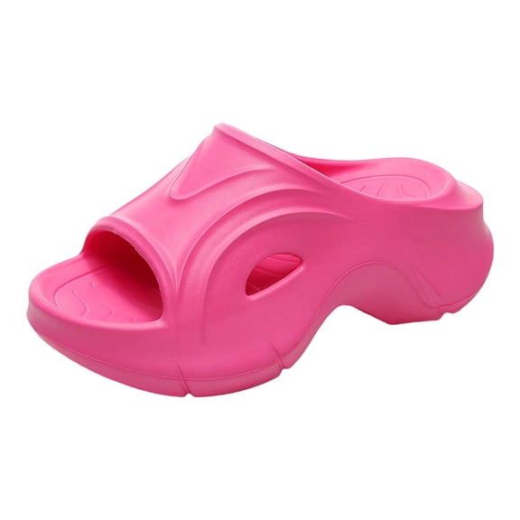 Wovix House Slipper For Women Cushioned Thick Sole Fashion Solid Slippers Beach Shower Dorm Shoes Platform Indoor Outdoor Shoes