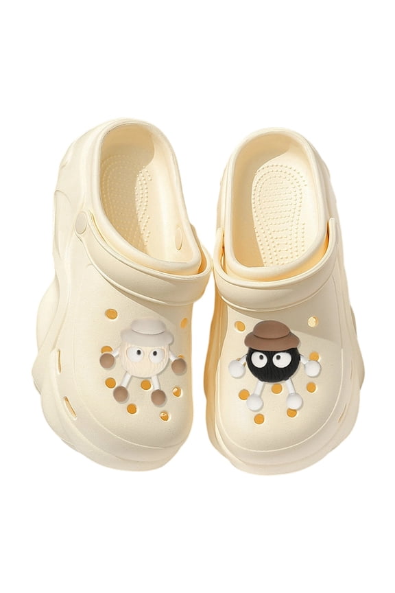 House Slipper For Women Cute Clogs Cartoon Garden Shoes Platform Slippers Water Shower Beach Pool Sandals Daily Wear