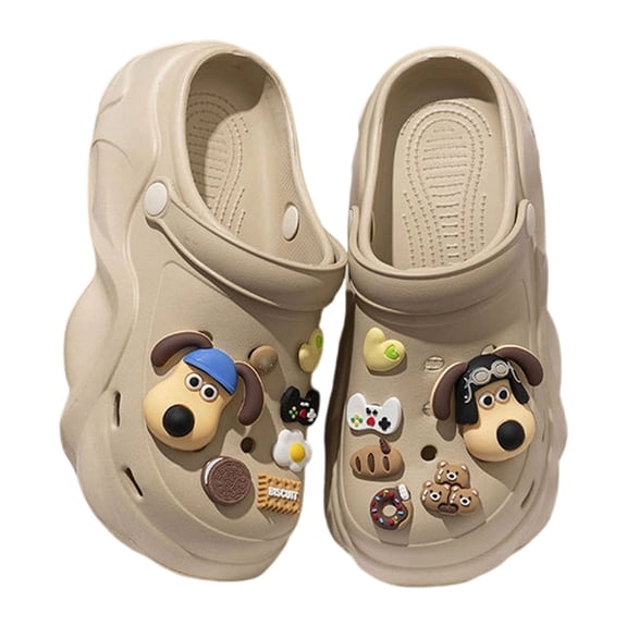 Wovix House Slipper For Women Unisex-Adult Classic Clogs Trendy Cushioned Thick Sole Soft Cute Platform Shoes Plaid Arch Support Beach Sandals