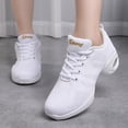 thumbnail image 1 of Wovix Jazz Shoes Lace-up Sneakers For Women Modern Dance Shoes Platform Walking Dance Shoes Cushioning Shoes Versatile And Sneakers Soft Basic Athletic Footwear, 1 of 8