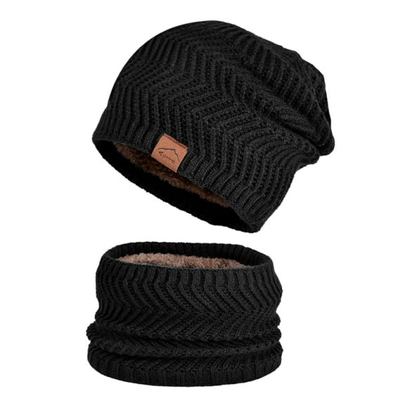 Wovix Knit Slouchy Oversized Soft Warm Winter Beanie Hat Knitted Slouchy Cotton Classic Beanie Solid Color Warm Soft For Daily All Winter Warm One Piece
