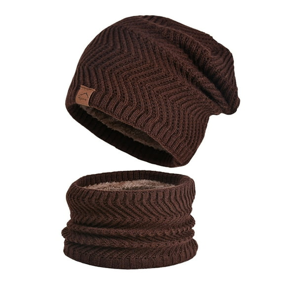 Wovix Knit Slouchy Oversized Soft Warm Winter Beanie Hat Knitted Slouchy Cotton Classic Beanie Solid Color Warm Soft For Daily All Winter Warm One Piece