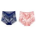 thumbnail image 1 of Wovix Lace Boyshorts Panties for Women High Waist Short Plus Size Cheeky Underwear Daily Comfy Gift 2 Piece, 1 of 4