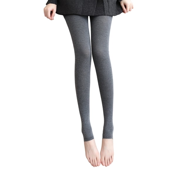 Wovix Ladies' Leggings Winter Thermal Leggings High Waisted Seamless Plaid Pants Full Length Daily Pants