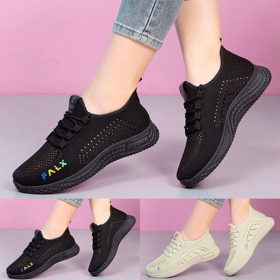 Wovix Non Shoes for Women Food Service Resistant Work Shoe Restaurant Chef Kitchen Hospital Staff Walking Sneakers Breathable Lightweight Soft Breathable Solid Design