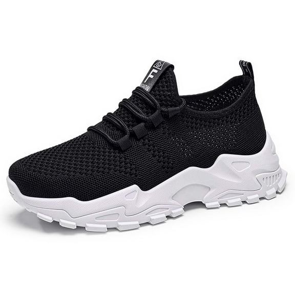 Wovix Orthopedic Knit Kita Hands-Free Sneakers For Women Casual Basic Ultra Light Versatile And Sneakers Outdoor Activities Breathable Soft Elevator Shoes