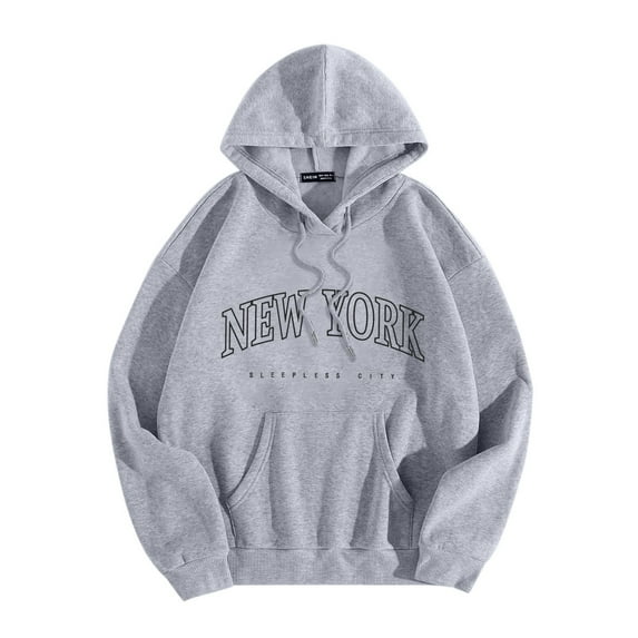 Wovix Oversized Womens Graphic Hoodies Drawstring Long Sleeve Hooded Sweatshirt with Pocket Pullover Daily Wear