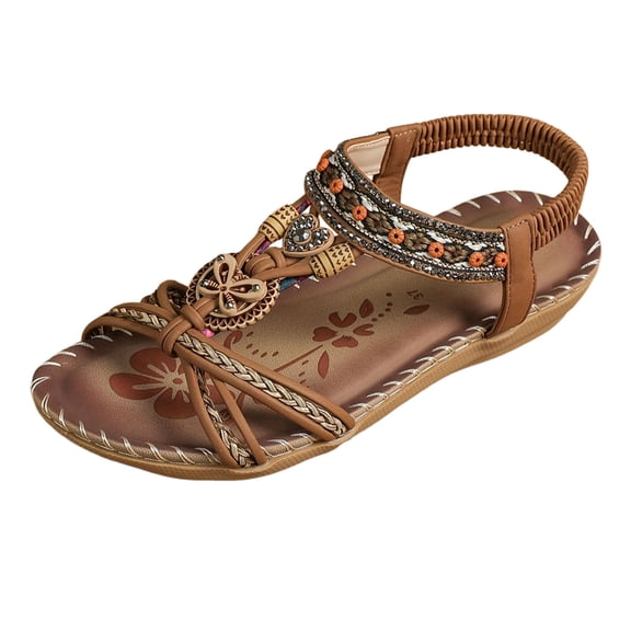 Wovix Sandals For Women Arch Support Trendy Shoes Platform Ankle Strap Open Toe Commuting Sandals Indoor Outdoor Shoes Black 35