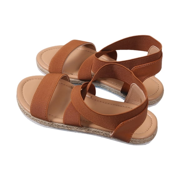 Wovix Sandals For Women Cross Band Shoes Basic Soft Shoes Open Toe Solid Basic Footwear Indoor Outdoor Shoes