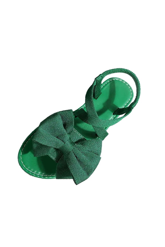 Sandals For Women Strappy Sandal Flower Design Ankle Strap Flat Shoes Trendy Wedding Party Shoes Casual Daily Wear Green 41