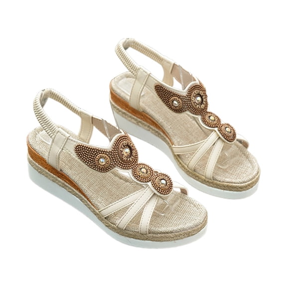 Wovix Sandals For Women T Strap Dress Sandals Wedding Bridal Bride Shoes Classic Casual Footwear Casual Daily Wear