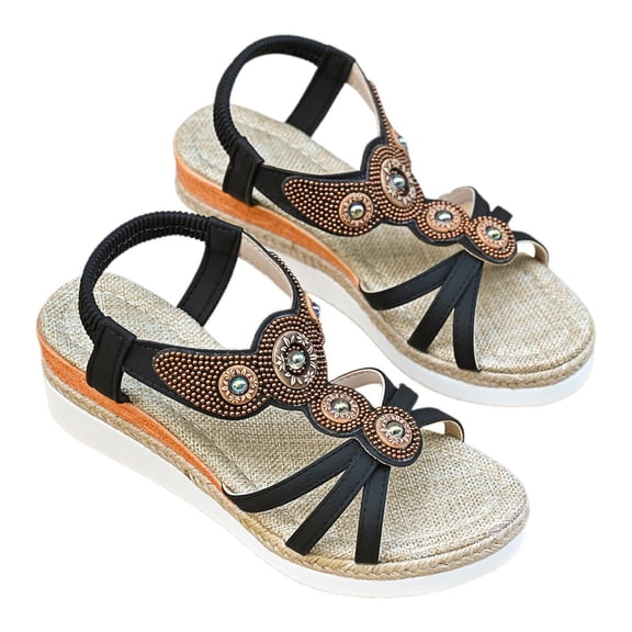 Wovix Sandals For Women T Strap Dress Sandals Wedding Bridal Bride Shoes Classic Casual Footwear Casual Daily Wear