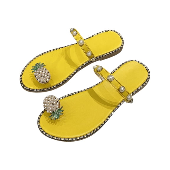 Wovix Sandals For Women Thong Flat Shoes Basic Classic Soft Beach Shoes Ankle Strap Indoor Outdoor Shoes