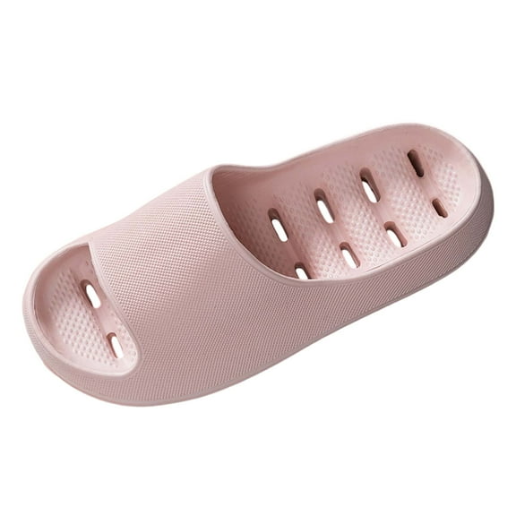 Wovix Slippers For Women Cushioned Thick Sole Simple Classic Beach Shoes Open Toe Bathroom Footwear Daily Wear