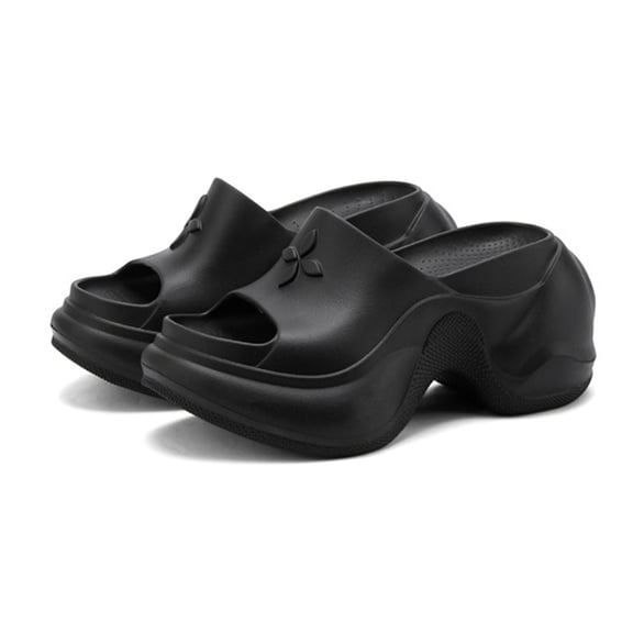 Wovix Slippers For Women Cushioned Thick Sole Slipper Open Toe Classic Soft Sole Platform Beach Shoes Daily Wear