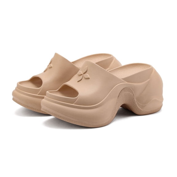 Wovix Slippers For Women Cushioned Thick Sole Slipper Open Toe Classic Soft Sole Platform Beach Shoes Daily Wear