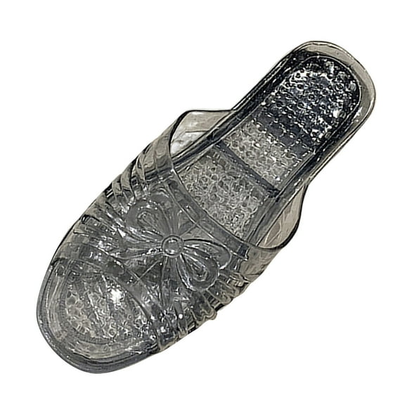 Wovix Slippers For Women Jelly Transparent Shoes Wedges Sandals Open Toe Durable Non- Beach Slippers Trendy Casual Daily Wear