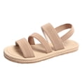 thumbnail image 1 of Wovix Strappy Espadrille Platform Wedge Sandals for Women Dressy Summer Beach Shoes with Comfortable Cushioned Insole and Ankle Strap Buckle, 1 of 8