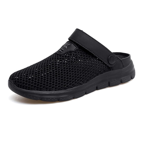 Wovix Summer Slipper For Women Breathable Ankle Straps Closed Toe Walking Sandals Casual Non-Slip Cushion Shoes Daily Wear Beige 36