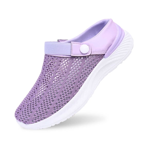 Wovix Summer Slipper For Women Closed Toe Walking Non- Arch Support Cushion Soft Sole Shoes Indoor Outdoor Shoes Black 36