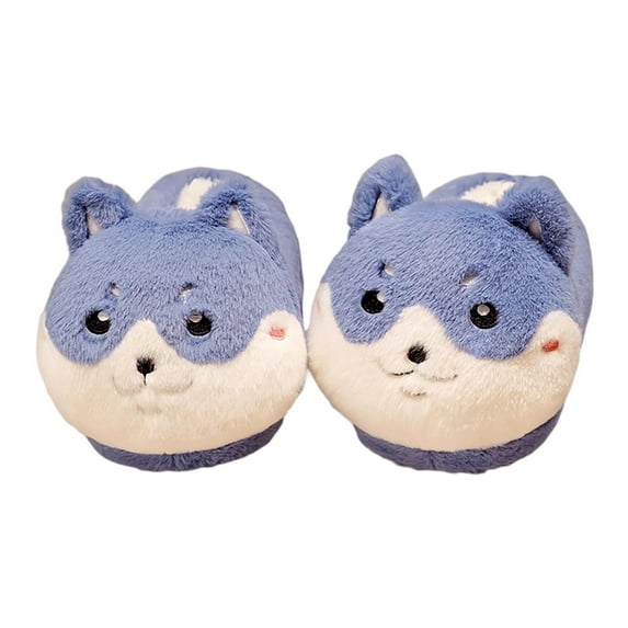 Wovix Unisex Novelty Cute Animal Feet Slippers Indoor House Plush Slippers Funny Christmas Gifts Comfy Closed Back Gifts For Daily House Shoes