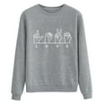 thumbnail image 1 of Wovix Valentines Shirts Women Love Sign Tops Hand Language Graphic Tee Long Sleeve Crewneck Pullover Slouchy Tops Daily, 1 of 4