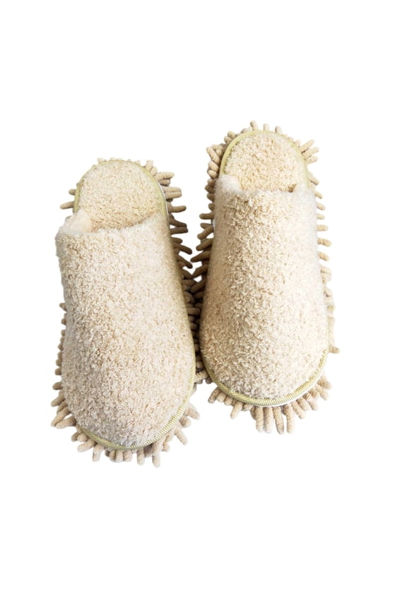 Washable Microfiber Mop Slippers Detachable Dusting Shoes for Floor Cleaning Office Home Use