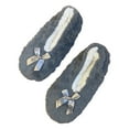 thumbnail image 1 of Wovix Women Comfort Thermal Fuzzy Ankle Bootie Slippers Anti- Sole Indoor Outdoor Solid Barefoot House Shoes Grey 37, 1 of 5