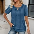 thumbnail image 1 of Wovix Women Cotton Linen Tank Tops Casual Summer Shirt Sleeveless Crewneck Spring Summer Breathable Clothing Daily Blue M, 1 of 7