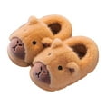 thumbnail image 1 of Wovix Women Fuzzy Slippers Cute Capybara Shape Soft Cozy Warm Anti-Slip Soles Indoor Fluffy Slippers Gift Comfort And Relaxation Shoes Coffee 45, 1 of 5