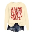 thumbnail image 1 of Wovix Women Girl Valentines Day Sweatshirt Letter Print Shirt Pullover Basic Daily Outfit Romantic Loose Casual Slouchy Tops Valentine's Day, 1 of 3