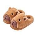 thumbnail image 1 of Wovix Women Girls Slippers Fluffy House Shoes with Heel Cover Winter Warm Plush Cute Cartoon Design Outdoor Shoes Soft Daily Coffee 43, 1 of 7