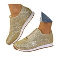 thumbnail image 1 of Wovix Women Glitter Sparkly Fashion Sneakers Shiny Casual Shoes Bling Sequin Concert Low Cut Shoes Trendy Streetwear Daily, 1 of 6