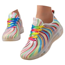Wovix Women Lace up Tennis Sparkle Glitter Athletic Running Sneakers Lightweight Soft Breathable Canvas Shoes Cushioning Shoes Colorful Trendy Streetwear